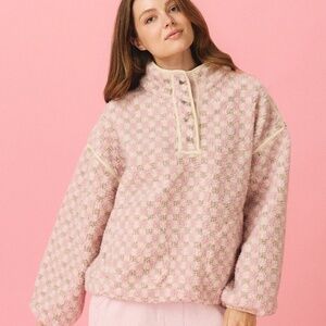 Eleven Eleven Plaid Fleece Pullover Size L